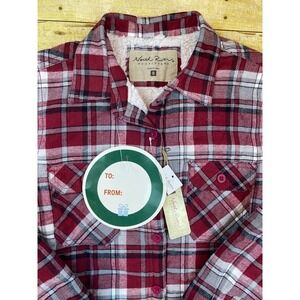 Sierra Shop North River Sherpa Lined Flannel Button Jacket New Size Small‎ Plaid